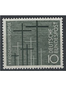 GERMANY BRD 1956 Military cemeteries MNH**