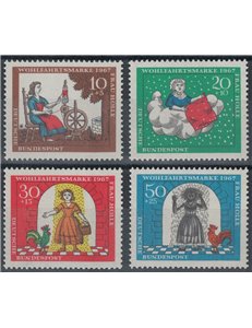 GERMANY BRD 1967 Charity, Grimm's Fairy Tales 4v MNH**