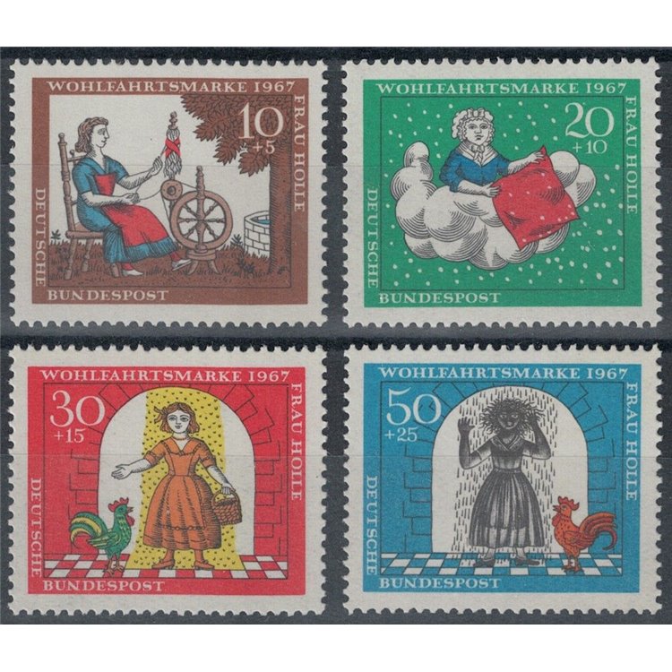 GERMANIA BRD 1967 Beneficenza, favole dei Grimm 4v MNH**