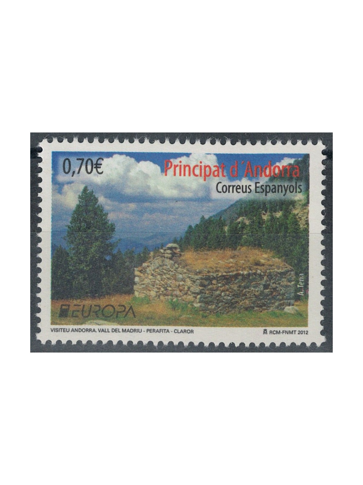 SPANISH ANDORRA 2012 Europe MNH**