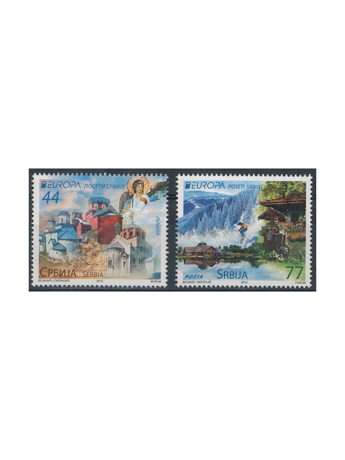 SERBIA 2012 Europe 2v MNH**