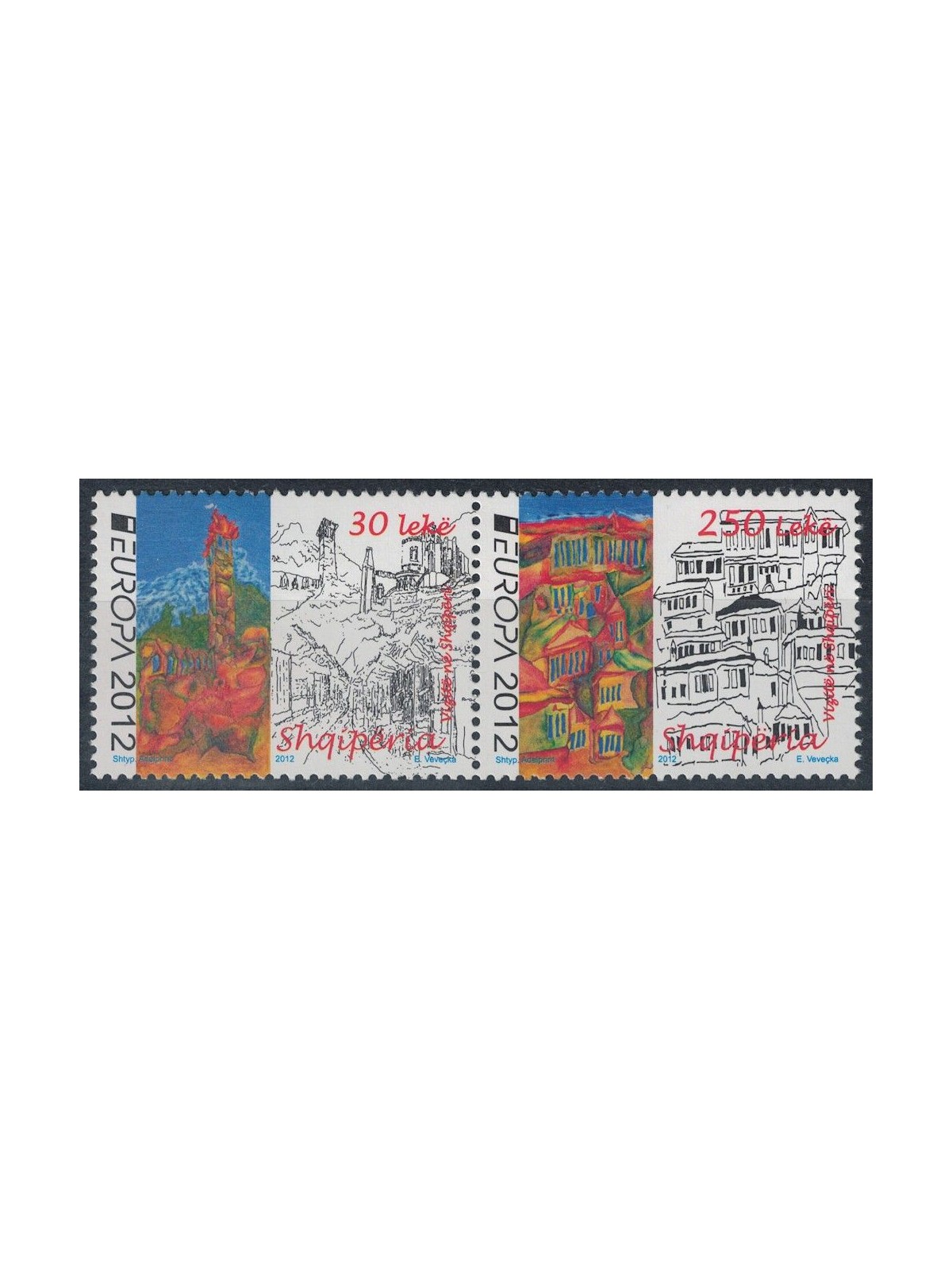 ALBANIA 2012 Europe 2v MNH**