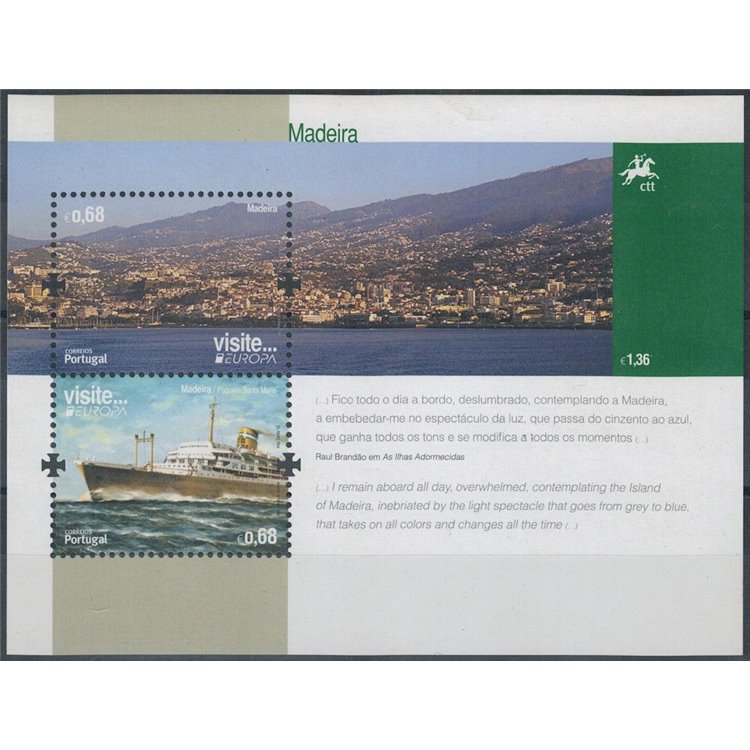 MADERA 2012 Europa BF MNH**