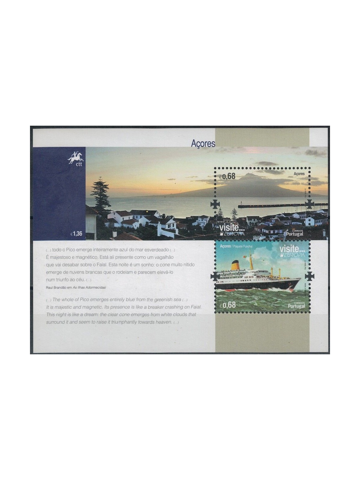 AZORES 2012 Europe s/s MNH**