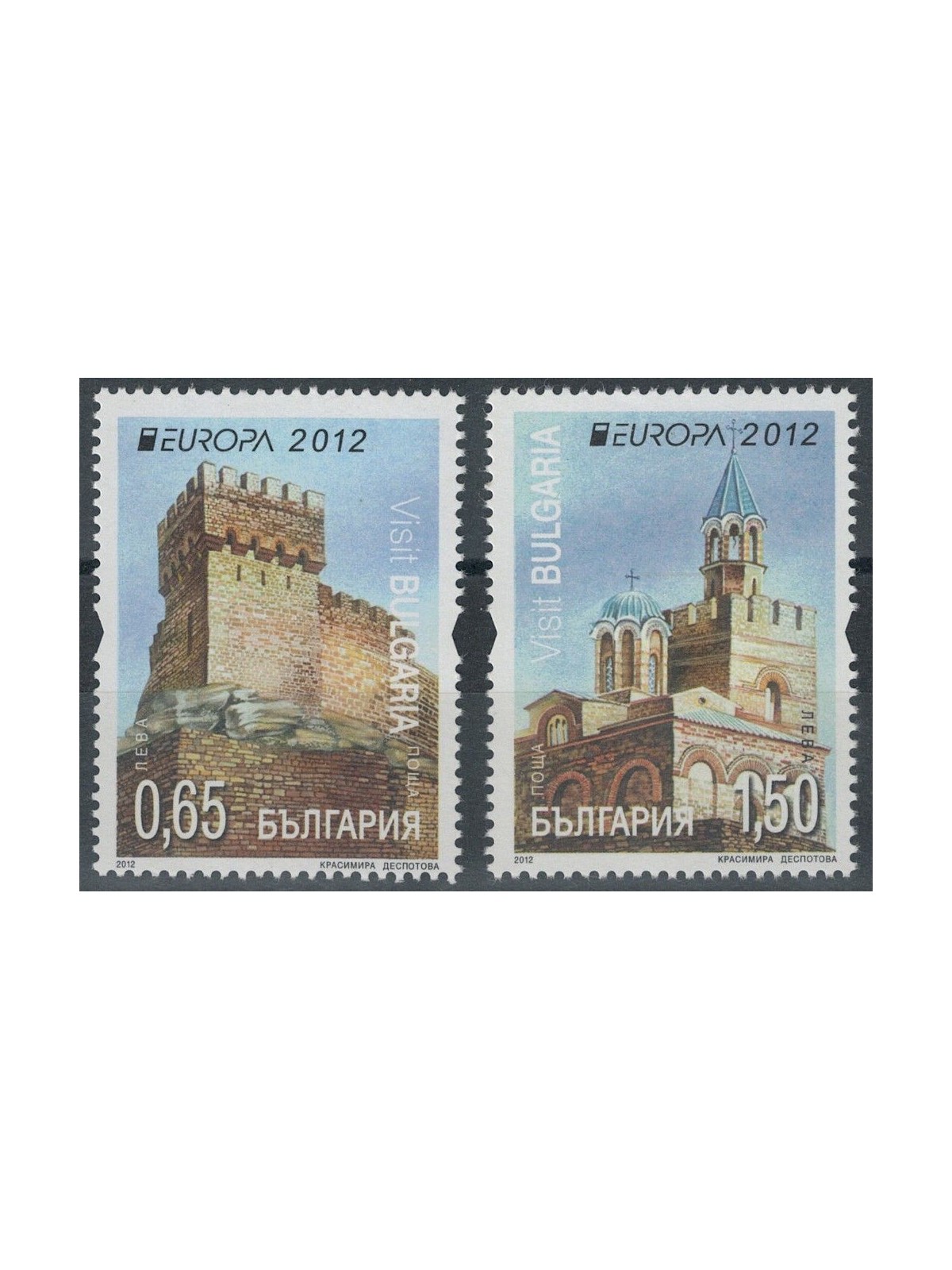 BULGARIA 2012 Europe 2v MNH**