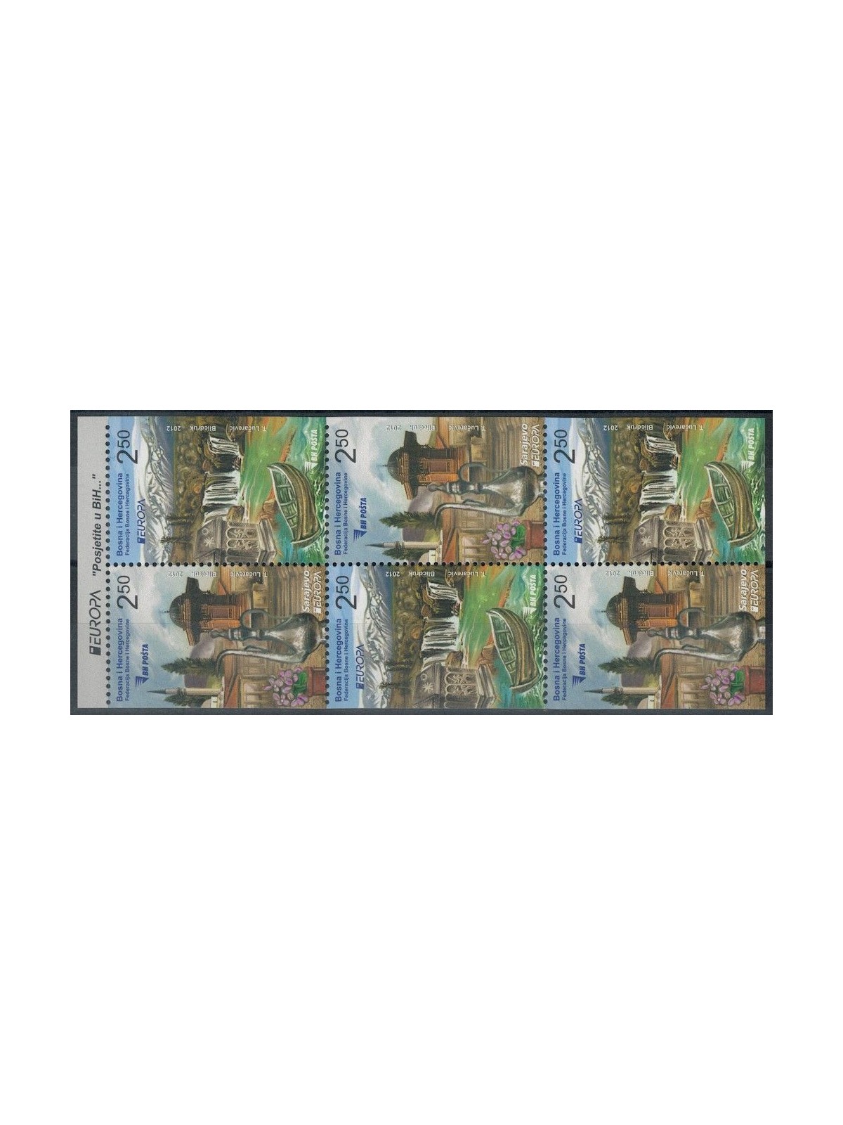 BOSNIA AND HERZEGOVINA 2012 Europe 6v MNH**
