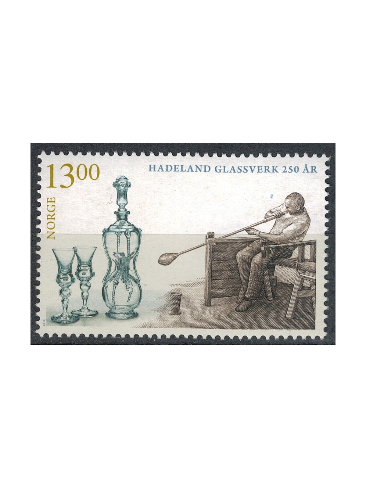 NORWAY 2012 Glass and Crystal Factory MNH**