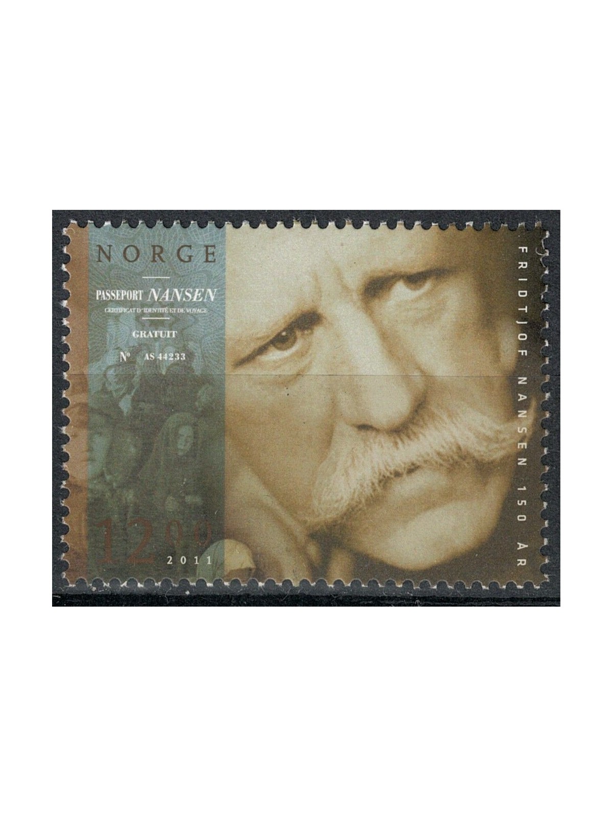 NORVEGIA 2011 Fridtjof Nansen MNH**