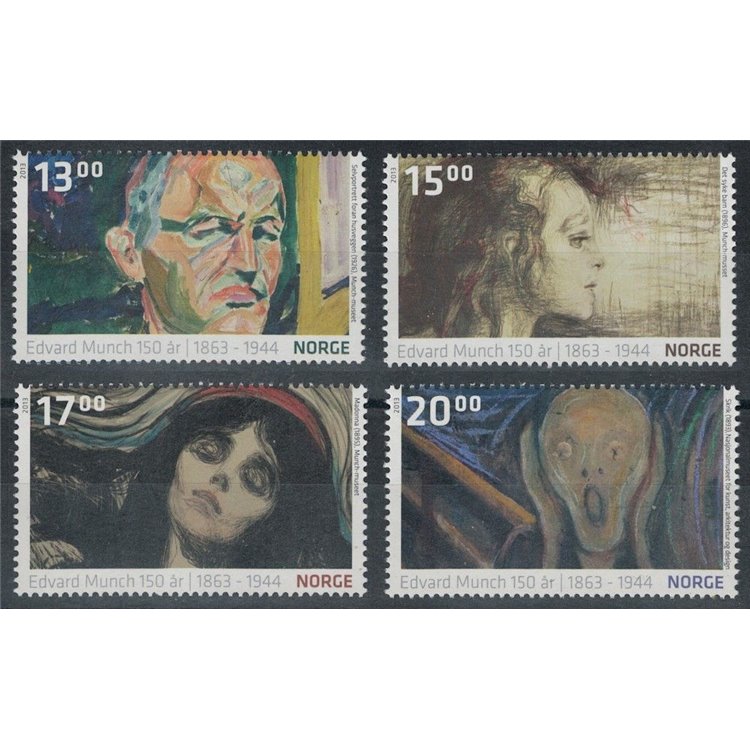 NORVEGIA 2013 Edvard Munch 4v MNH**