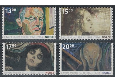 NORWAY 2013 Edvard Munch 4v MNH**
