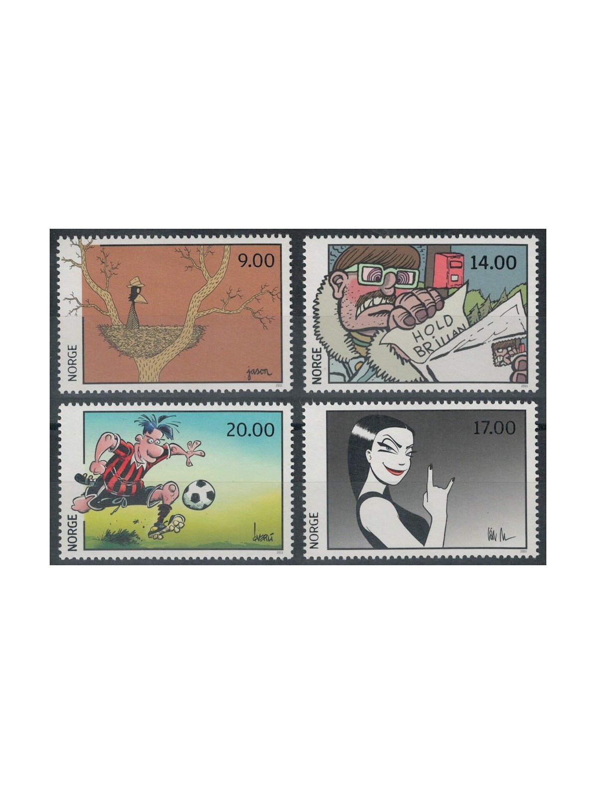 NORVEGIA 2011 Fumetti norvegesi 4v MNH**