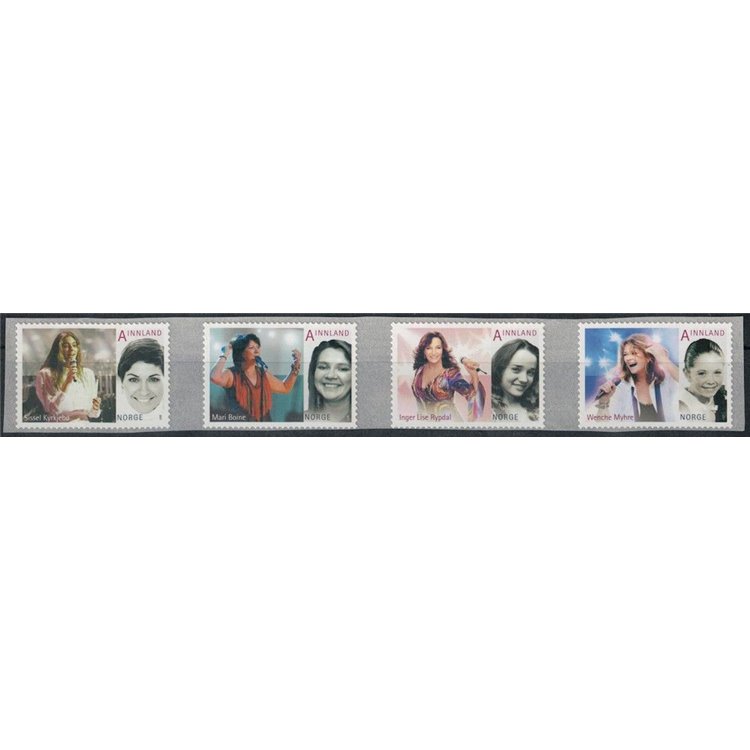 NORWAY 2011 Famous singers 4v MNH**