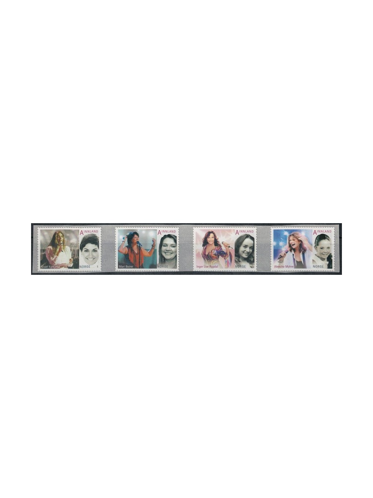 NORWAY 2011 Famous singers 4v MNH**