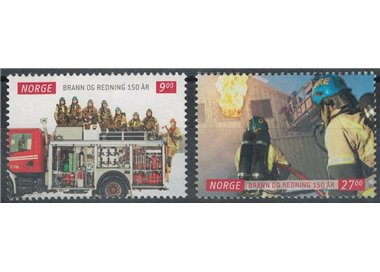 NORVEGIA 2011 Pompieri e servizi di emergenza 2v MNH**
