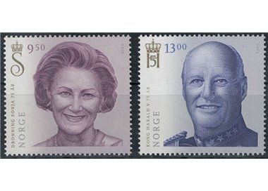 NORVEGIA 2012 Re Harald V e Regina Sonja 2v MNH**