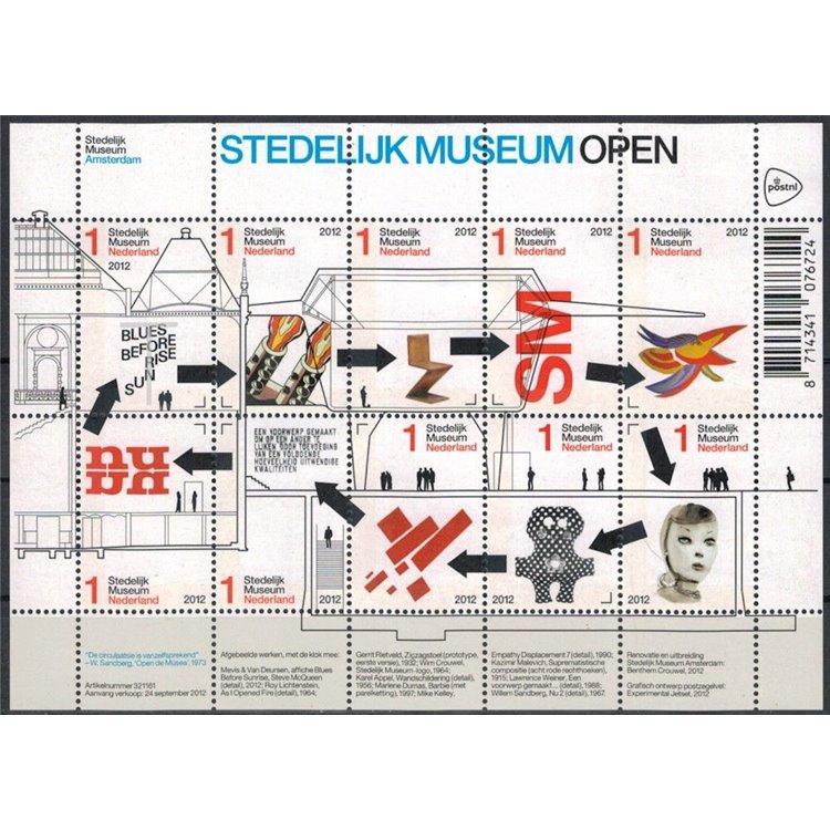 HOLLAND 2012 s/s MNH Civic Museum**