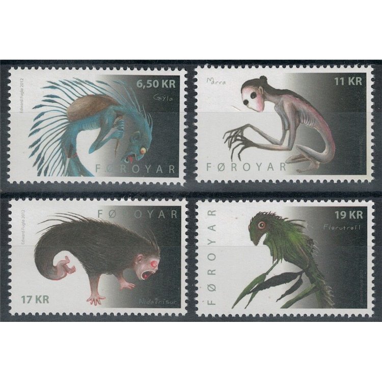 FAROERS 2012 Myths and Legends 4v MNH**