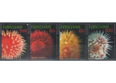 FAEROER 2012 Fauna marina, anemoni 4v MNH**
