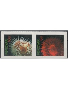 FAEROER 2012 Marine fauna, anemones (from booklet) 2v MNH**