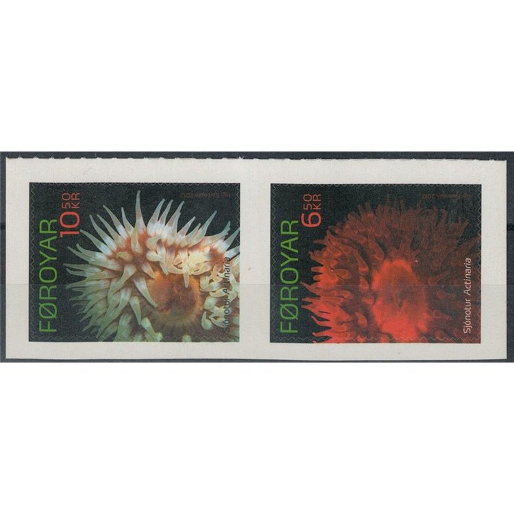 FAEROER 2012 Fauna marina, anemoni (da LB) 2v MNH**