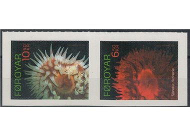 FAEROER 2012 Marine fauna, anemones (from booklet) 2v MNH**