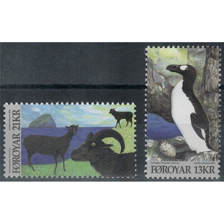 FAROE ISLANDS 2012 Viking Age Animals 2v MNH**