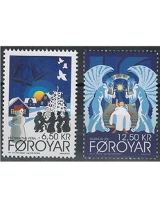 FAROE 2012 Christmas 2v MNH**