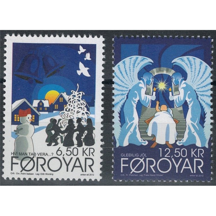 FAEROER 2012 Natale 2v MNH**