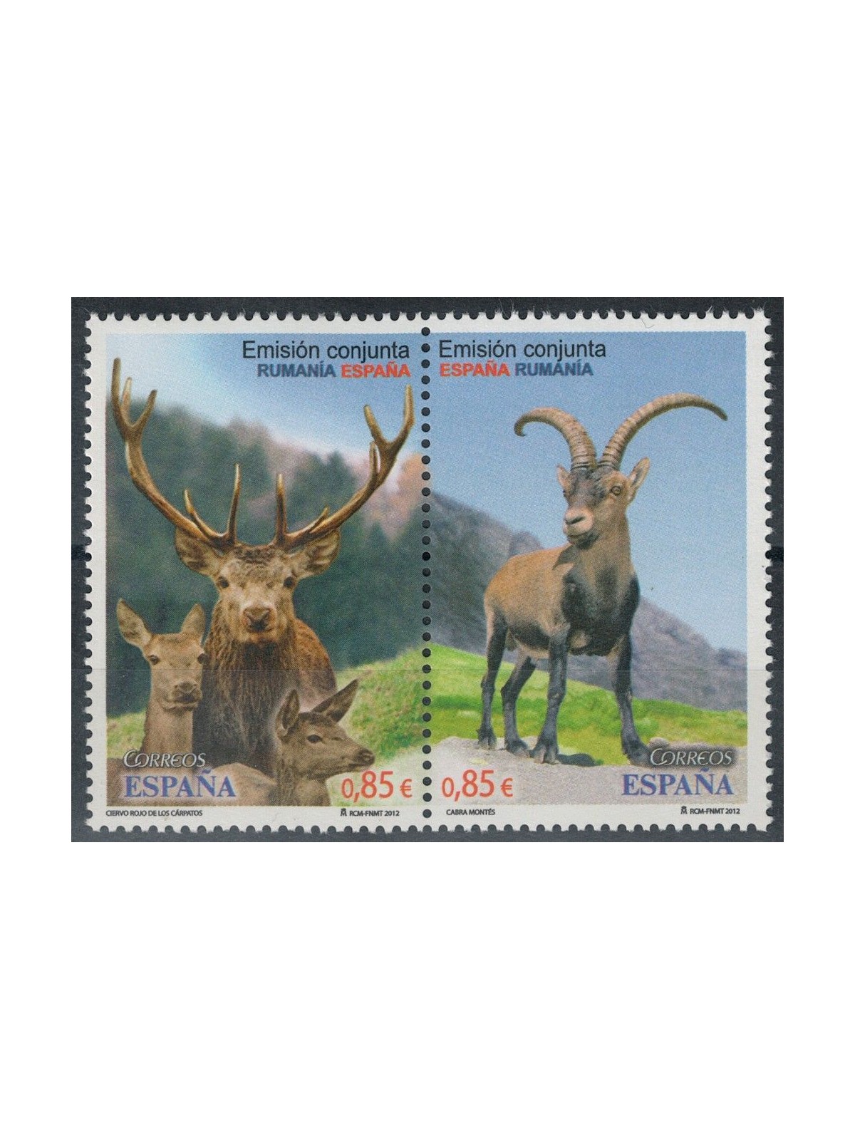 SPAIN 2012 Mountain fauna 2v MNH**