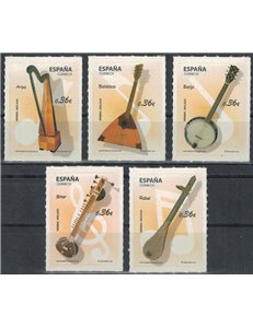 SPAGNA 2012 Strumenti musicali 5v MNH**