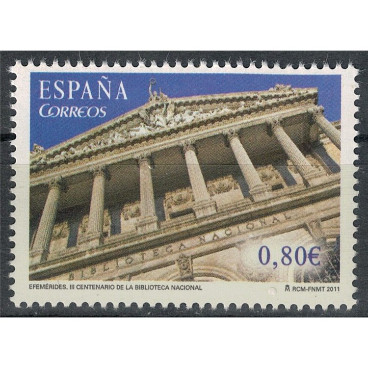 SPAGNA 2011 Biblioteca Nazionale MNH**