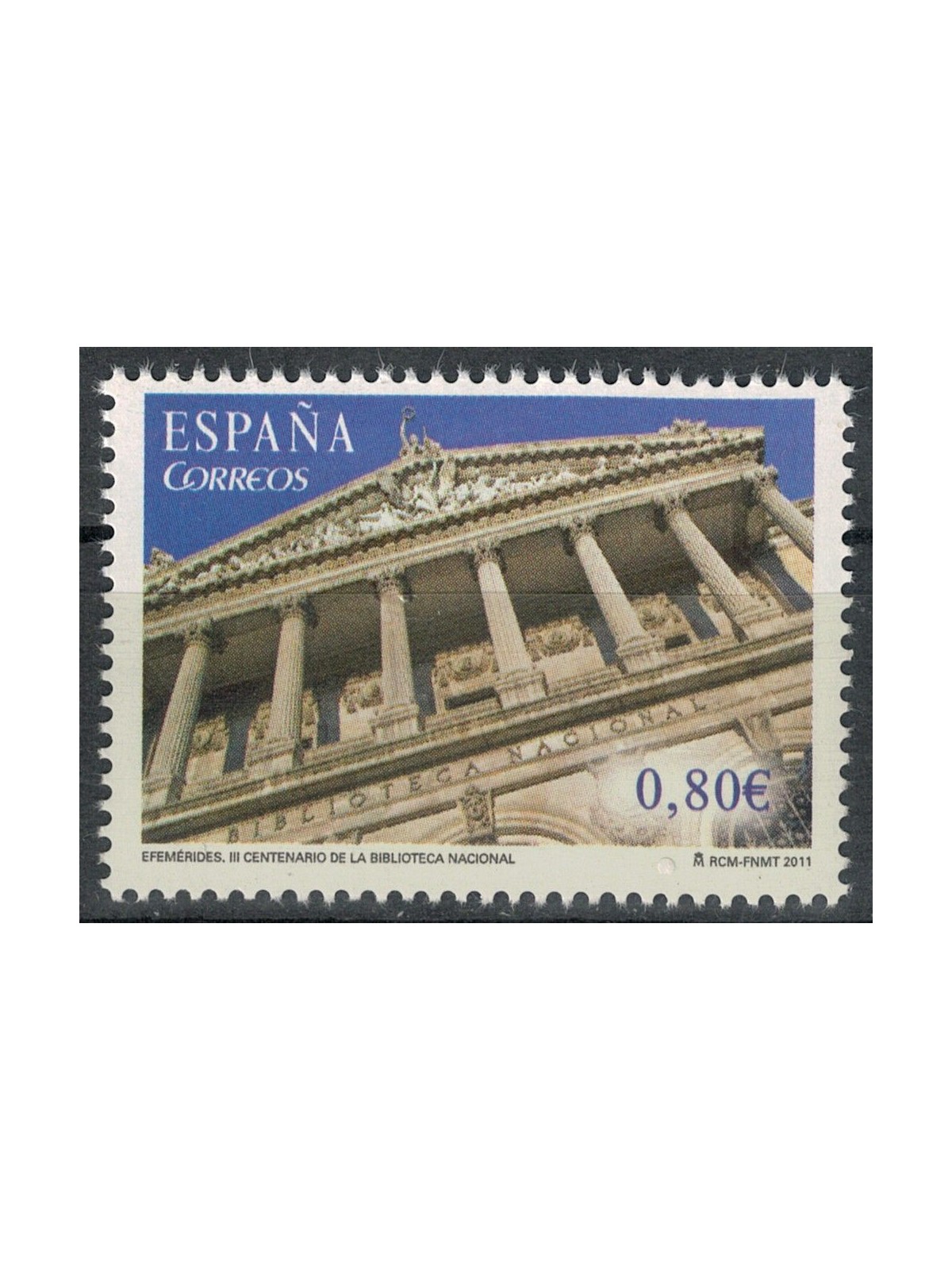 SPAIN 2011 National Library MNH**