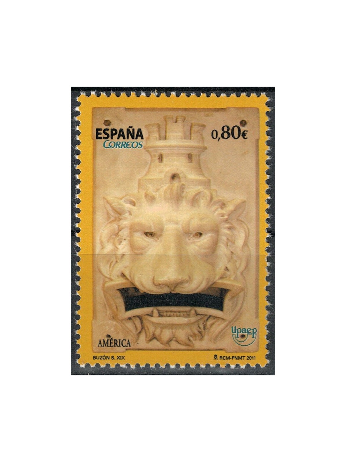 SPAGNA 2011 UPAEP, Buca delle lettere MNH**