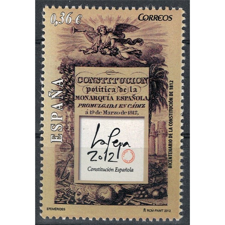 SPAGNA 2012 Bicentenario della Costituzione MNH**