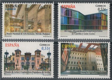 SPAIN 2012 Architecture, National Museums 4v MNH**