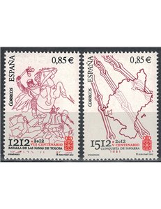 SPAIN 2012 Battle of Las Navas and conquest of Navarre 2v MNH**