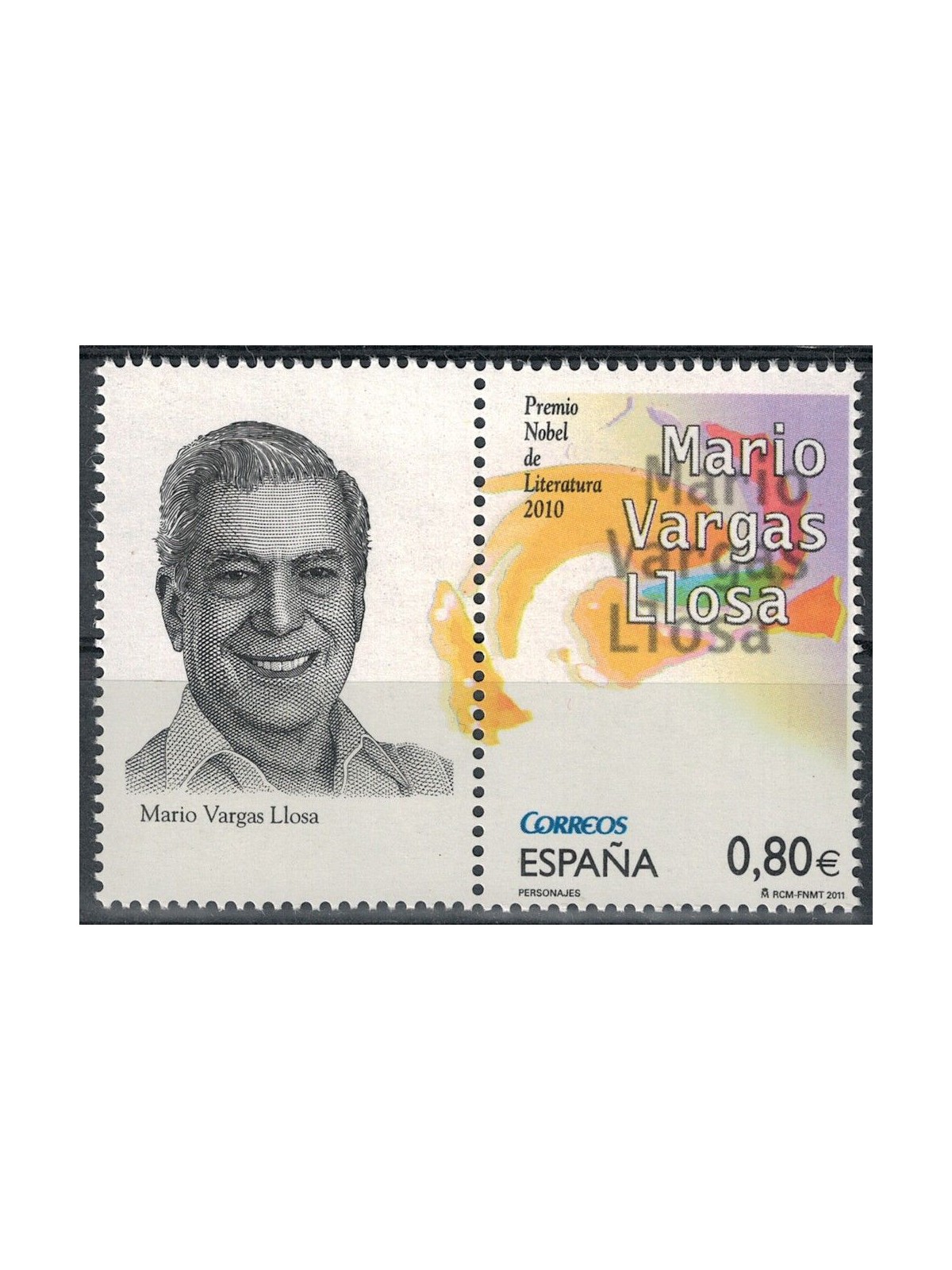 SPAGNA 2011 Mario Vargas Llosa MNH**
