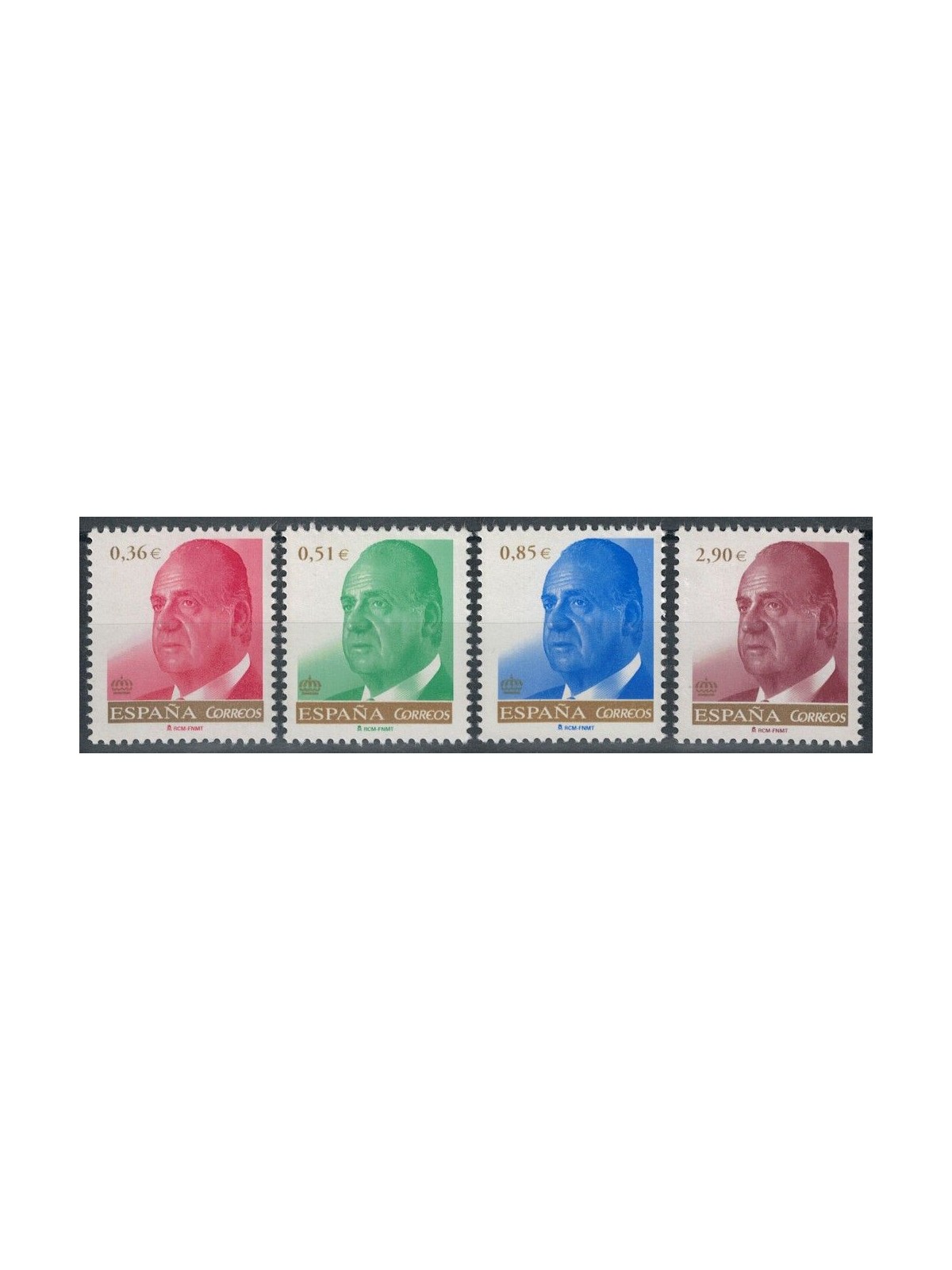 SPAIN 2012 Effigy of King Juan Carlos 4v MNH**