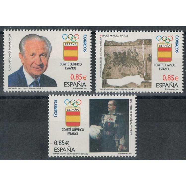 SPAGNA 2012 Comitato Olimpico Spagnolo 3v MNH**