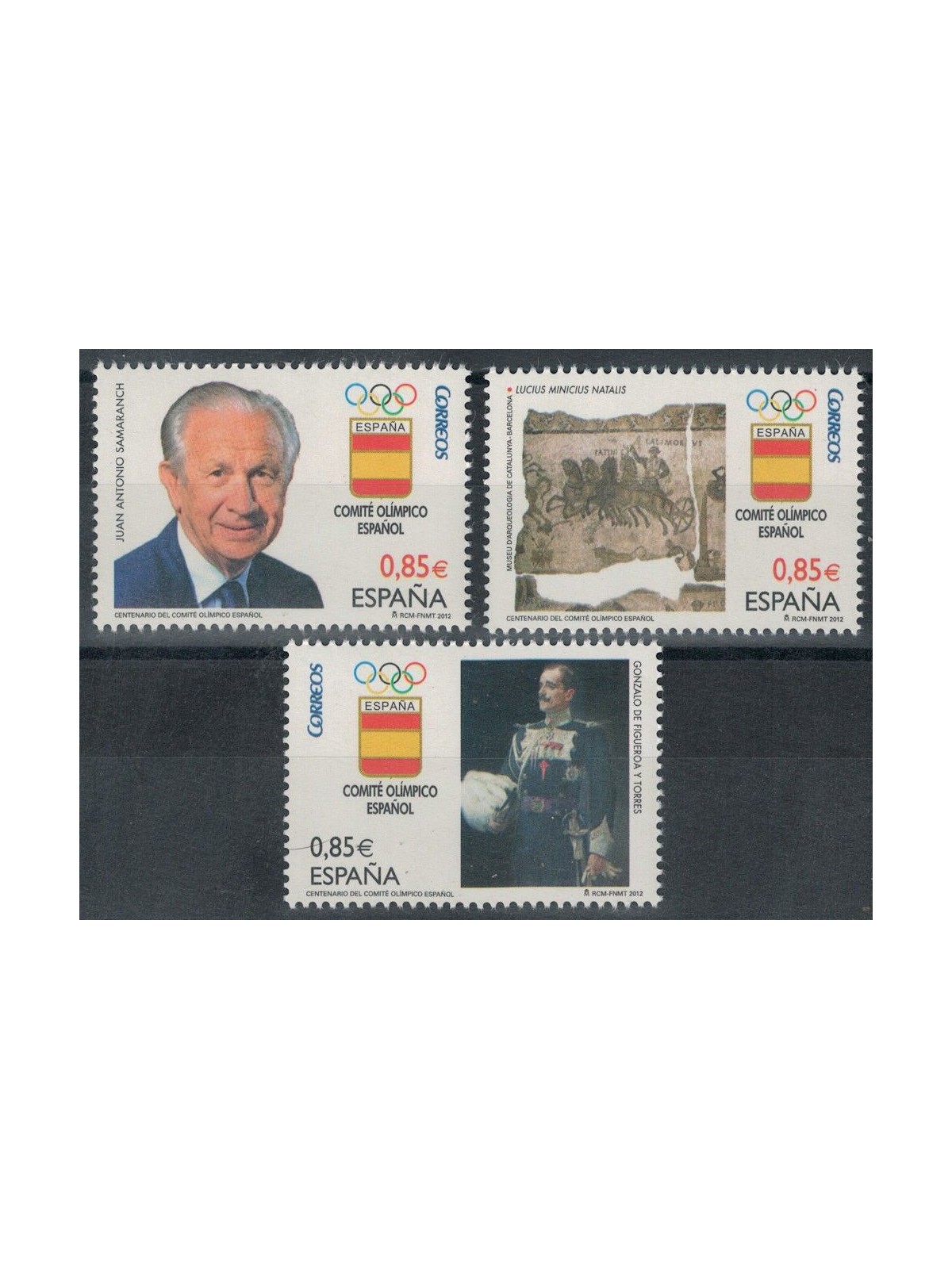 SPAGNA 2012 Comitato Olimpico Spagnolo 3v MNH**