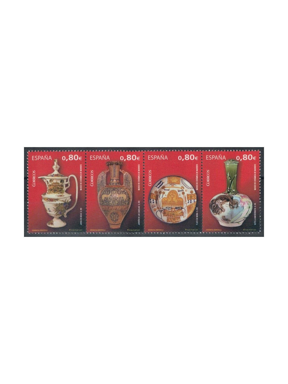 SPAIN 2011 Ceramics, 2nd series 4v MNH**