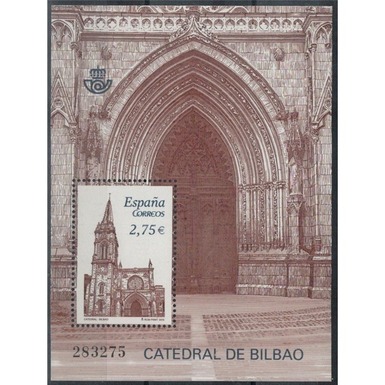 SPAIN 2010 Bilbao Cathedral s/s MNH**