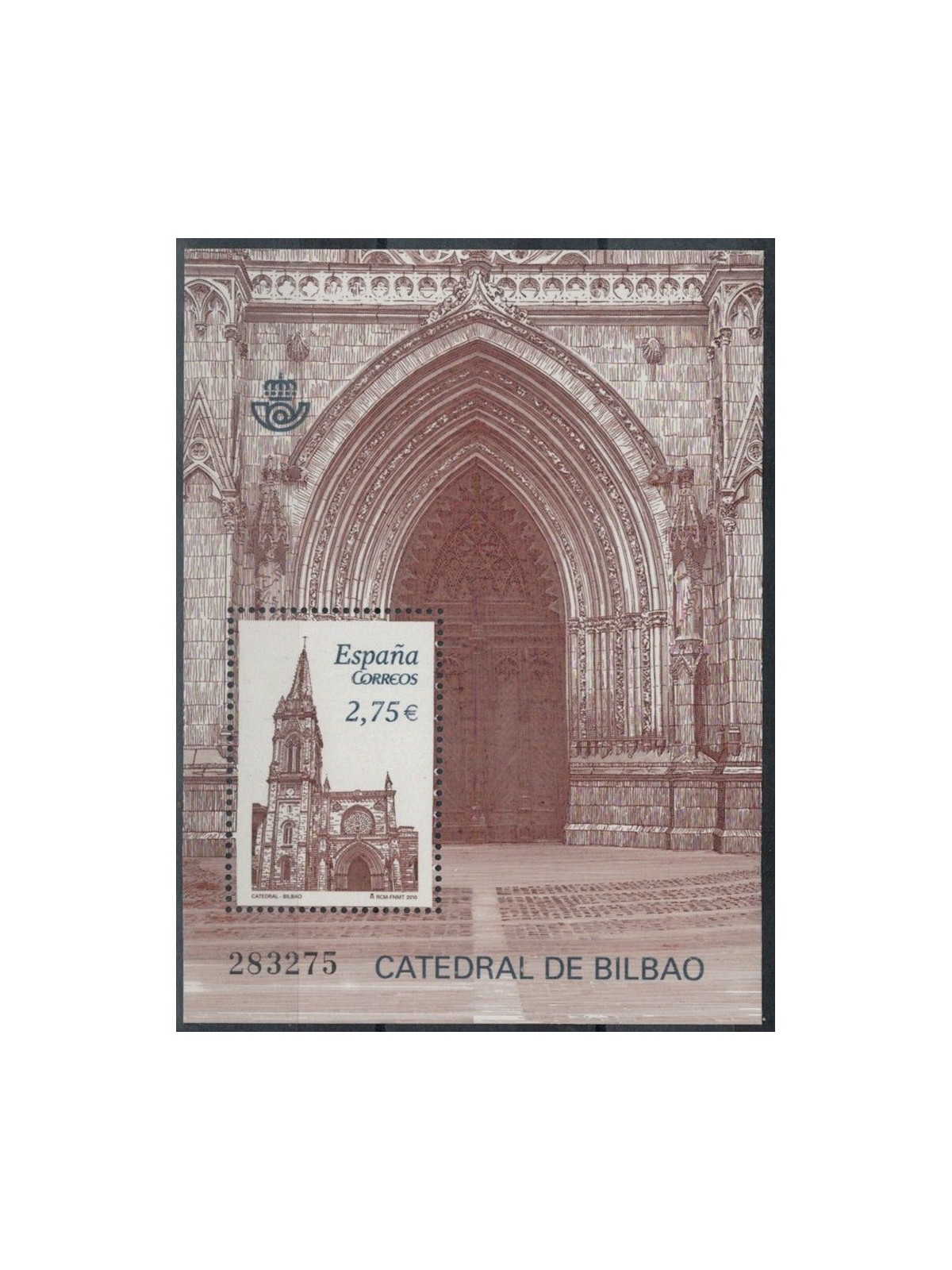SPAGNA 2010 Cattedrale di Bilbao BF MNH**