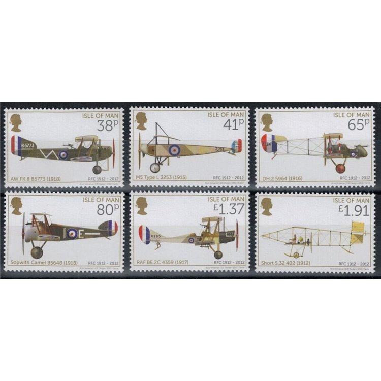 MAN 2012 Royal Flying Corps 6v MNH**