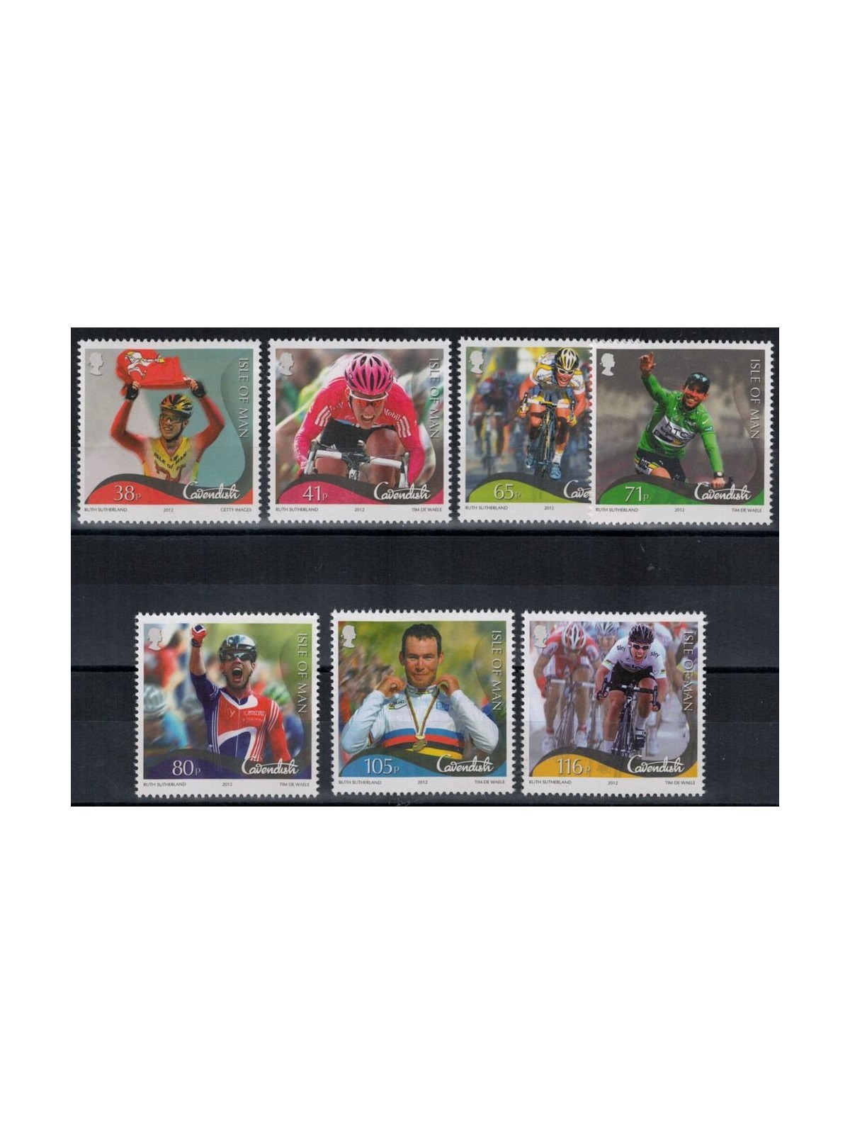 MAN 2012 Mark Cavendish, Ciclismo 7v MNH**