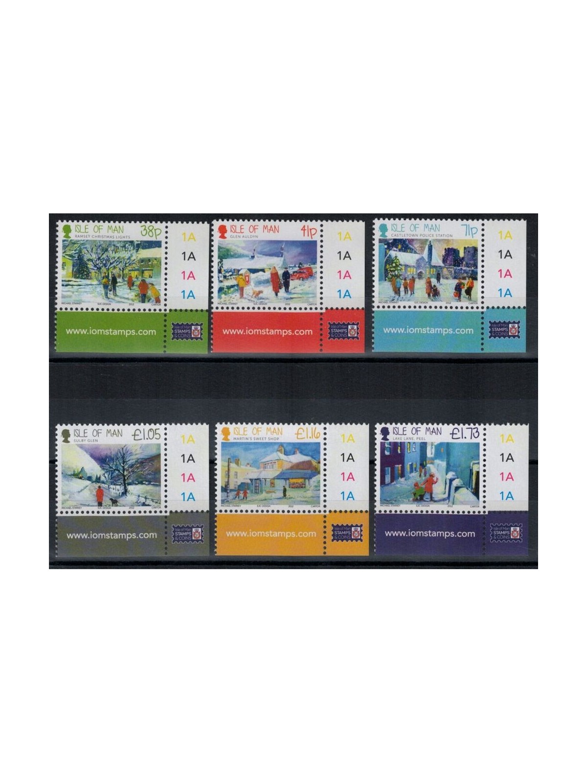 MAN 2012 Christmas 6v MNH**