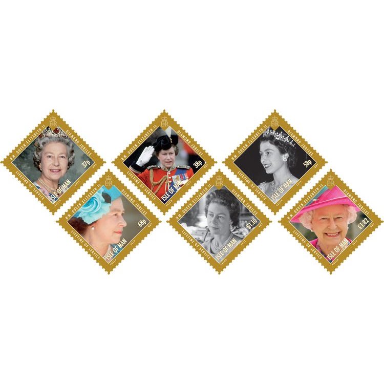 MAN 2012 Diamond jubilee Elisabetta II 6v MNH**