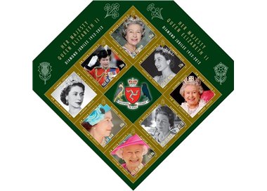 MAN 2012 Diamond jubilee Elisabetta II BF MNH** (BF88)