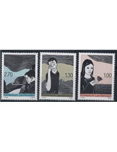 LIECHTENSTEIN 2009 Arte di stampa 3v MNH**