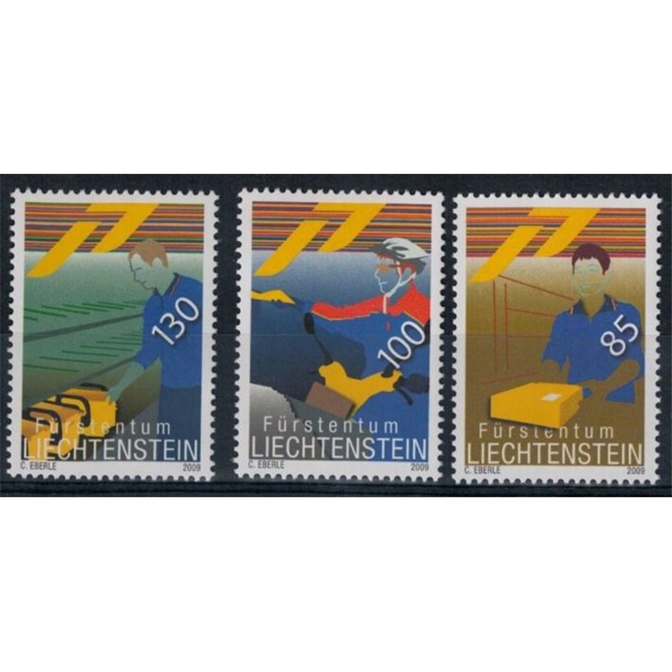 LIECHTENSTEIN 2009 Postal Anniversary 3v MNH**